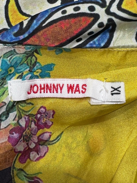 Johnny Was Silk Kimono Topper Jacket Reversible Multi Color Size 1X - Picture 15 of 15